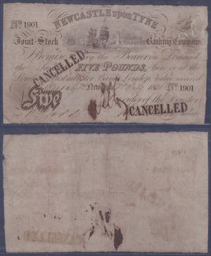 Частный выпуск 5 фунтов 1836 года